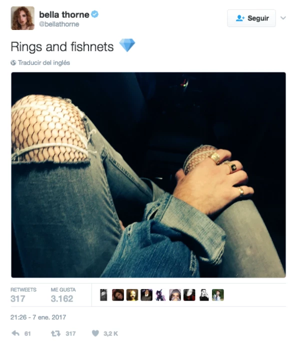Fishnet Bella Thorne