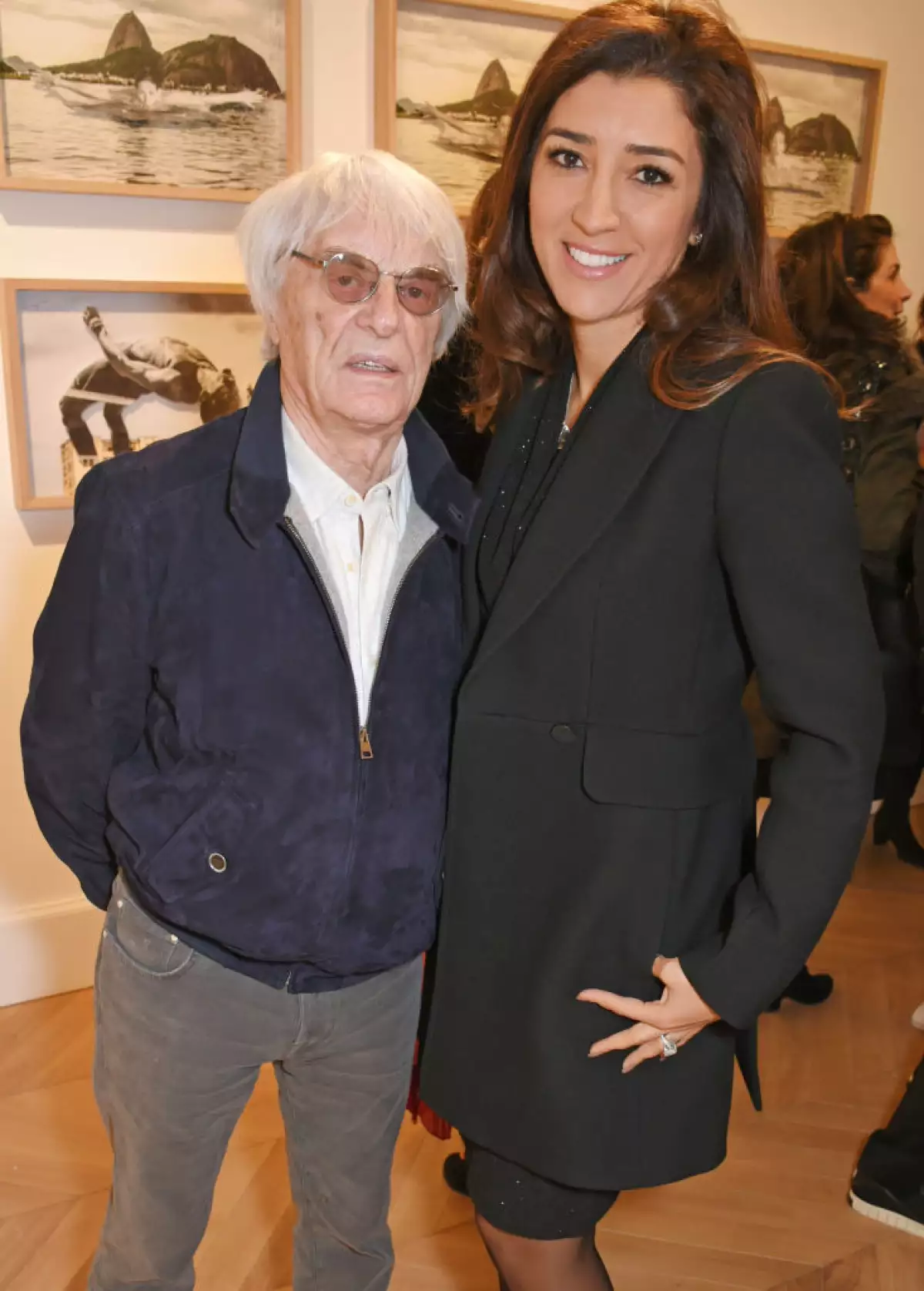 Bernie Ecclestone y Fabiana Flosi.
