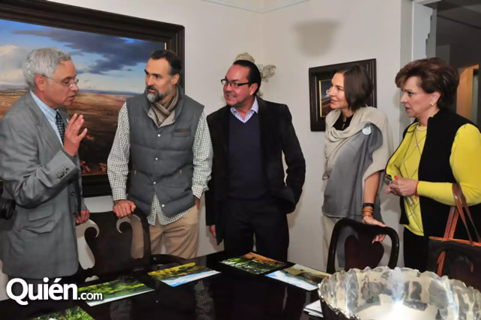 Ramón Corona,Ramón Pous,Guillermo González,Carman Pierson y Rosy López Negreta