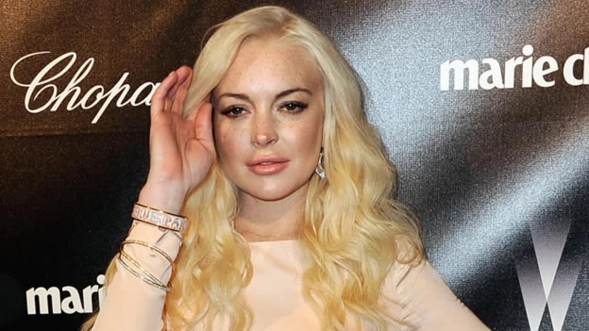 lohan en los golden globes
