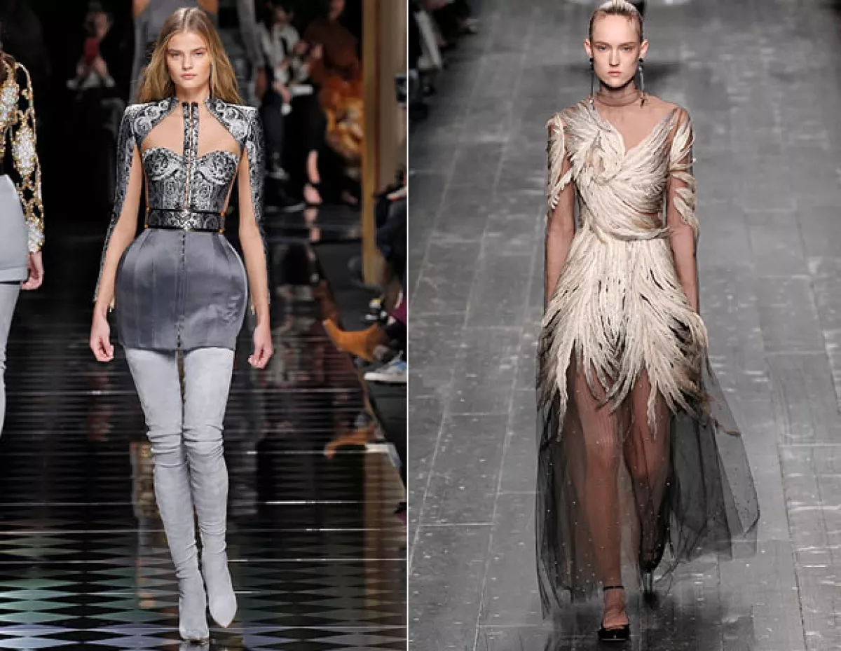 Pasarelas de Valentino y Balmain.