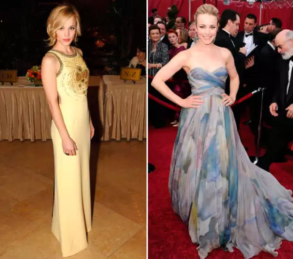 Rachel McAdams en 2006 y 2010.
