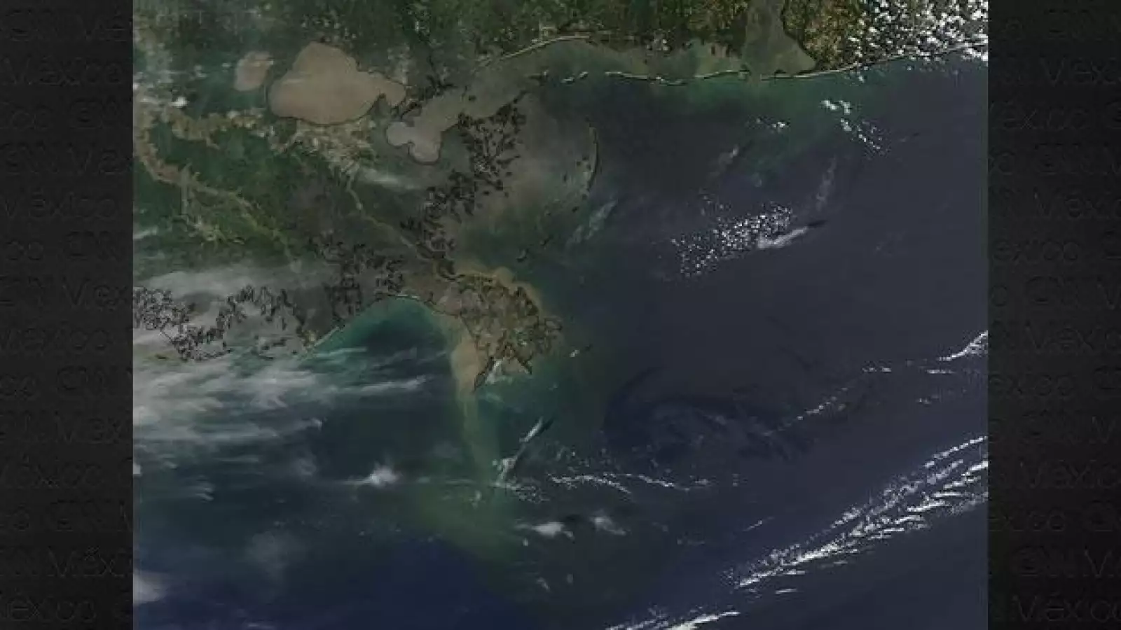 A travÃ©s de satÃ©lites de la NASA se observa el derrame