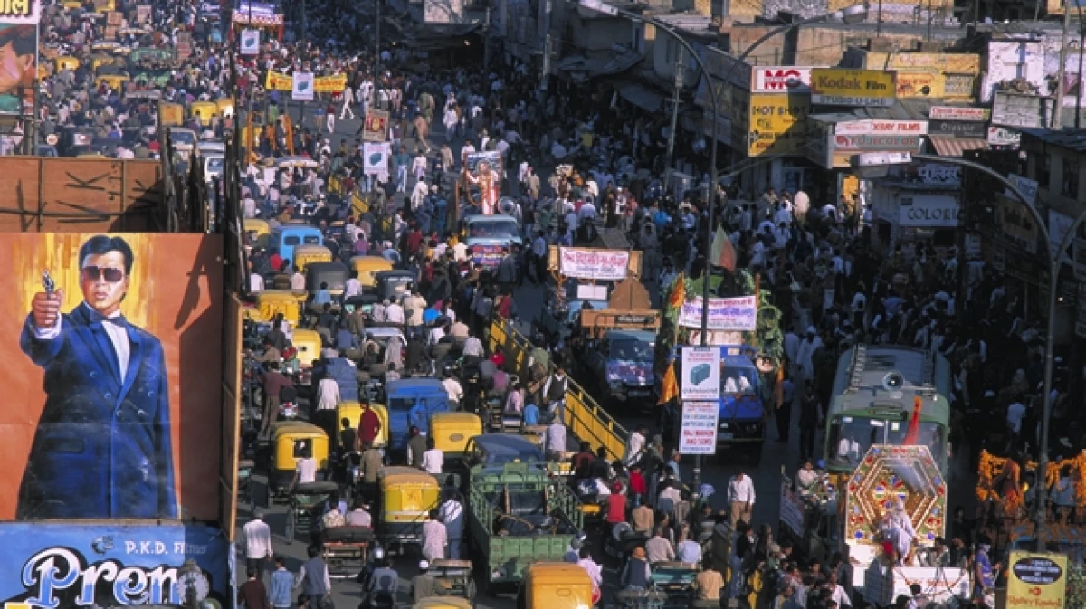 taxi trafico india
