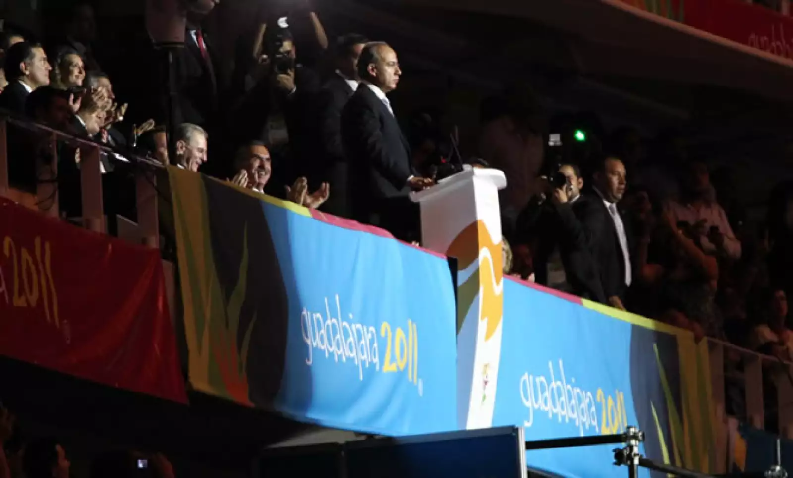 Al dar por iniciada la justa, el presidente Felipe Calderón dijo que los juegos simbolizan la unión fraterna, la paz y la prosperidad que anhelamos para todos los pueblos de nuestra América.