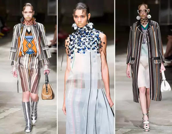 La organza es una de los maetriales más recurrentes en la pasarela.