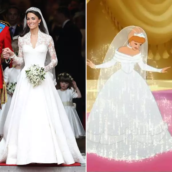 El día de su boda, Kate lució como toda una cenicienta con su vestido diseñador por Alexander McQueen.