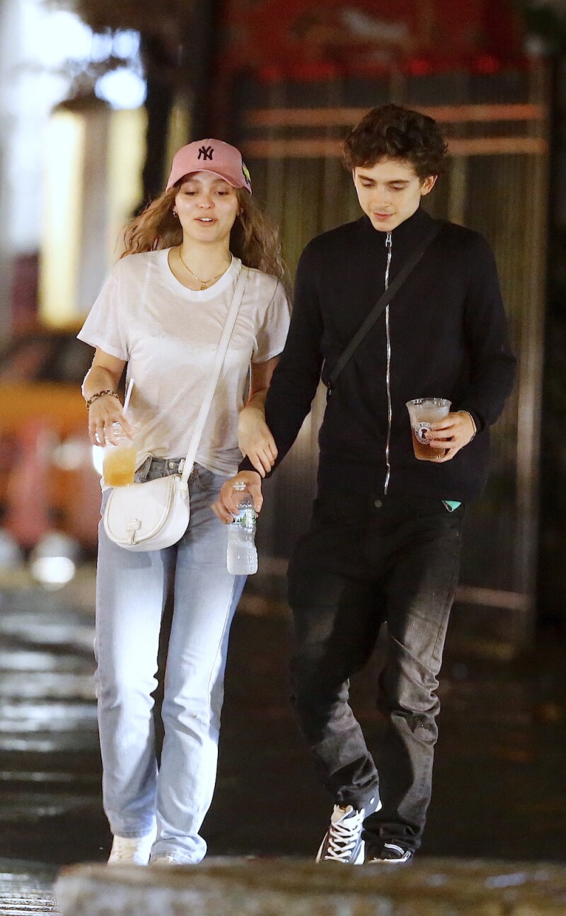 Lily Rose Depp y Timothee Chalamet