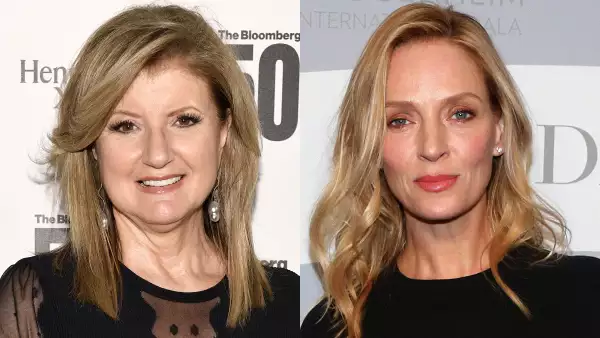 Arianna Huffington y Uma Thurman