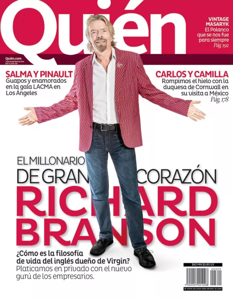 Estuvimos en el empresario británico en su reciente visita a México y pudimos ver la forma en que su equipo lo quiere. Además, nos contó de su vida privada.