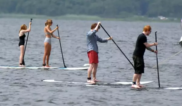 Taylor, Ed y otros dos amigos.