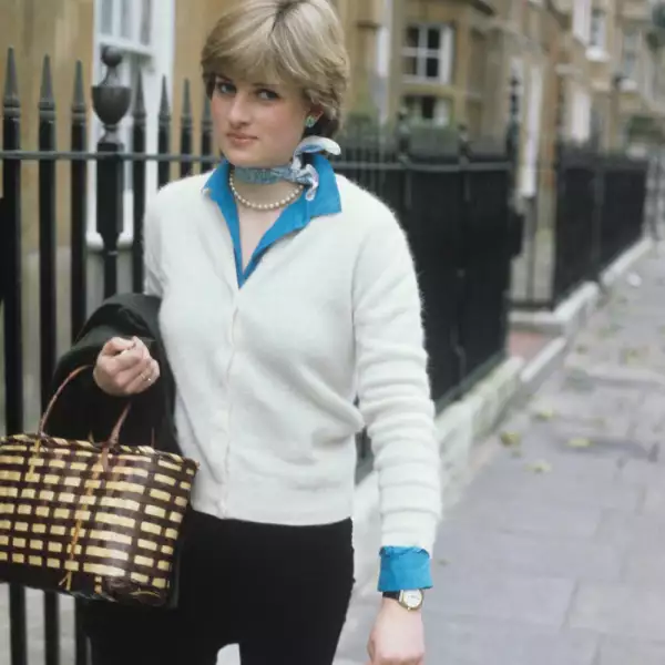 PRINCESS DIANA WHEN SHE WAS LADY DIANA SPENCER, WORKING IN A NURSERY, BRITAIN - 1980