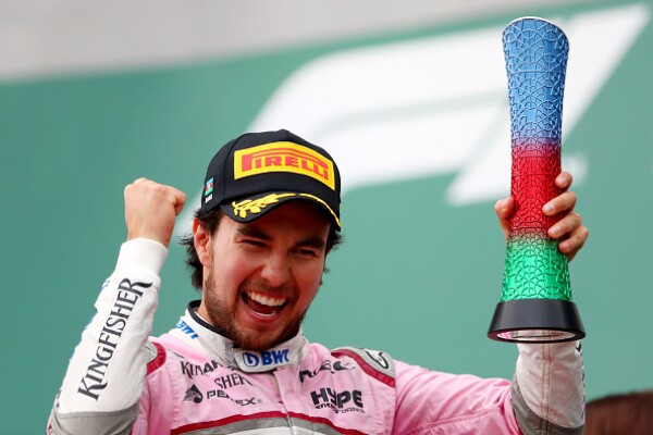 podio checo perez azerbaiyan 2012