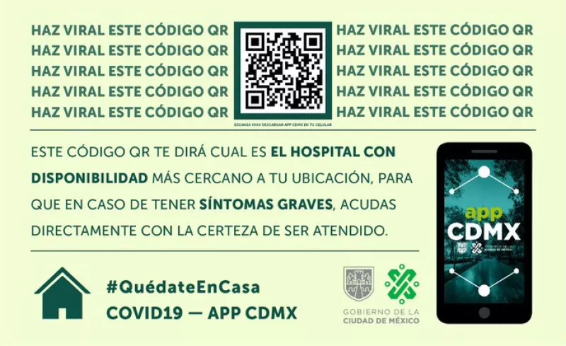 Código QR en la CDMX