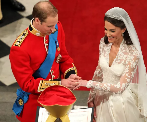 Will y Kate el día de su boda
