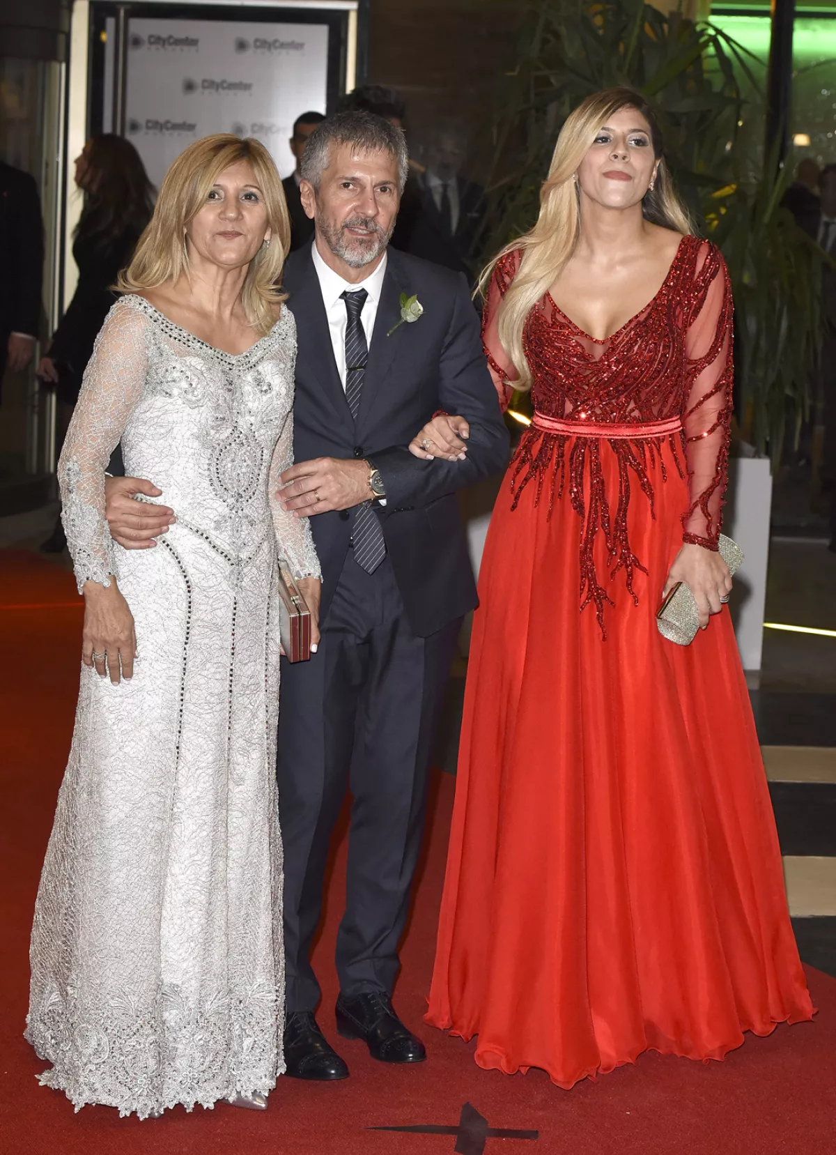 Celia Cuccittini, Jorge Messi, María Sol Messi.