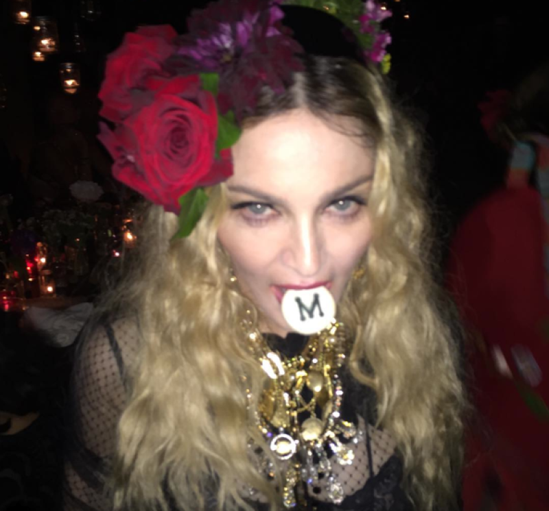 Como era de esperarse la reina del pop celebró en grande.