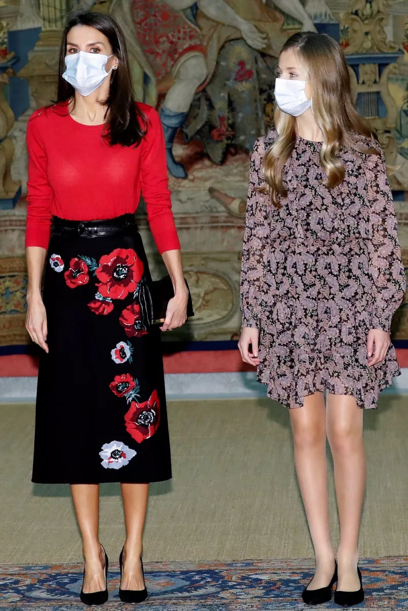 Reina Letizia  y la princesa Leonor