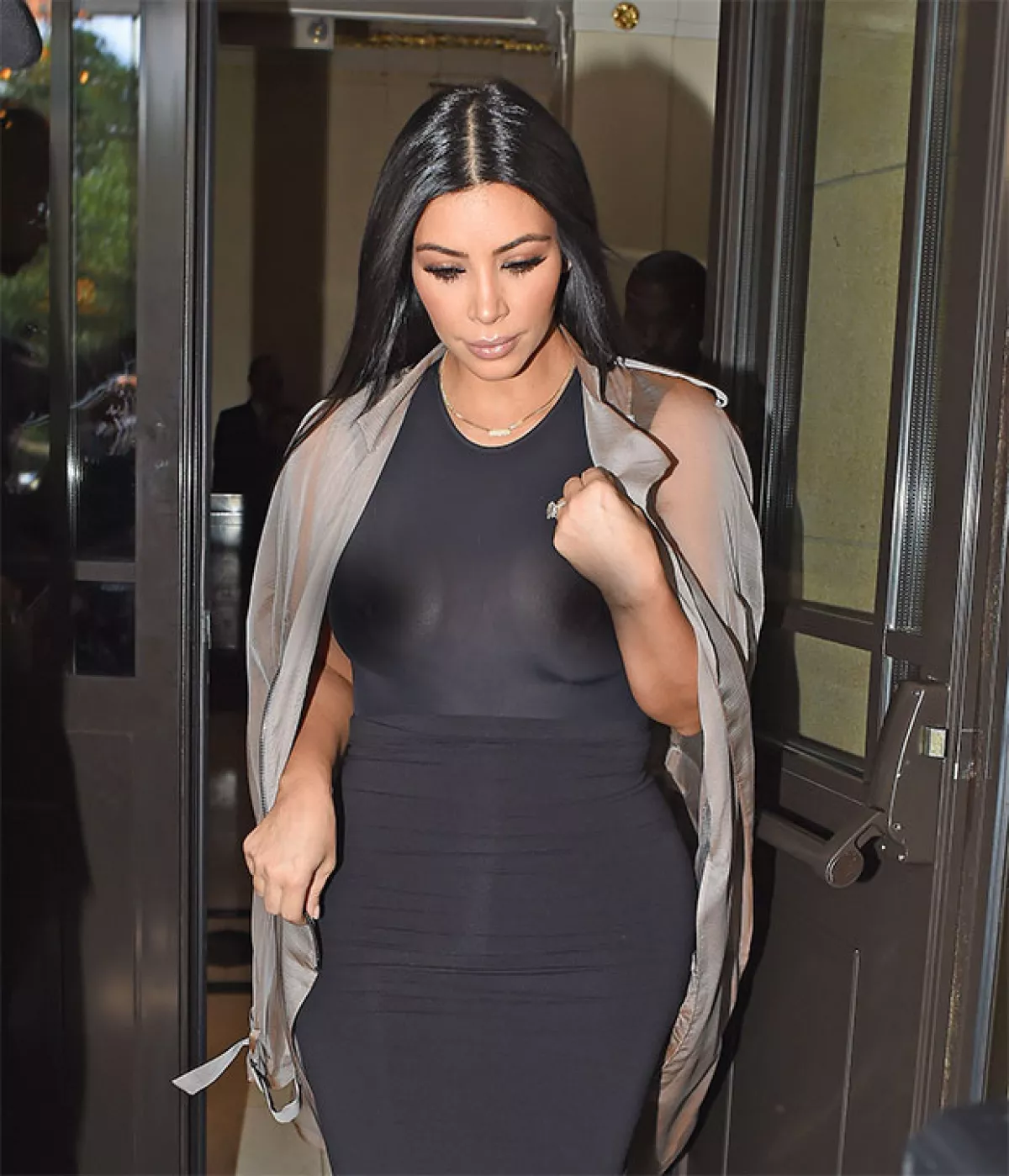 La esposa de Kanye dejó ver sus atributos una vez más.