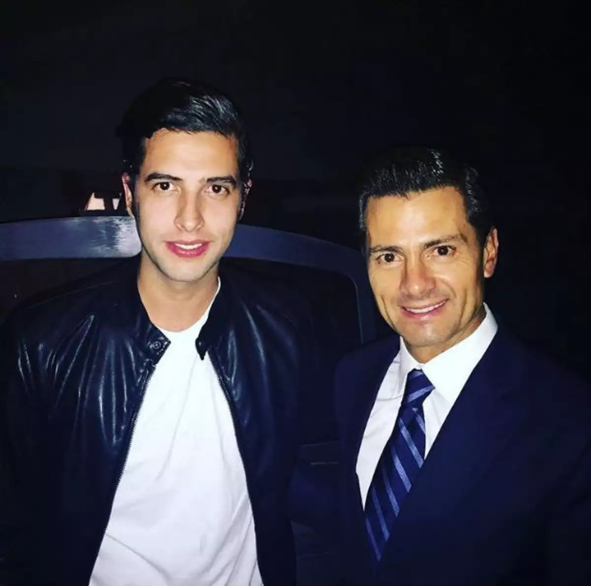 David Anguiano se tomó la foto del recuerdo con el presidente.