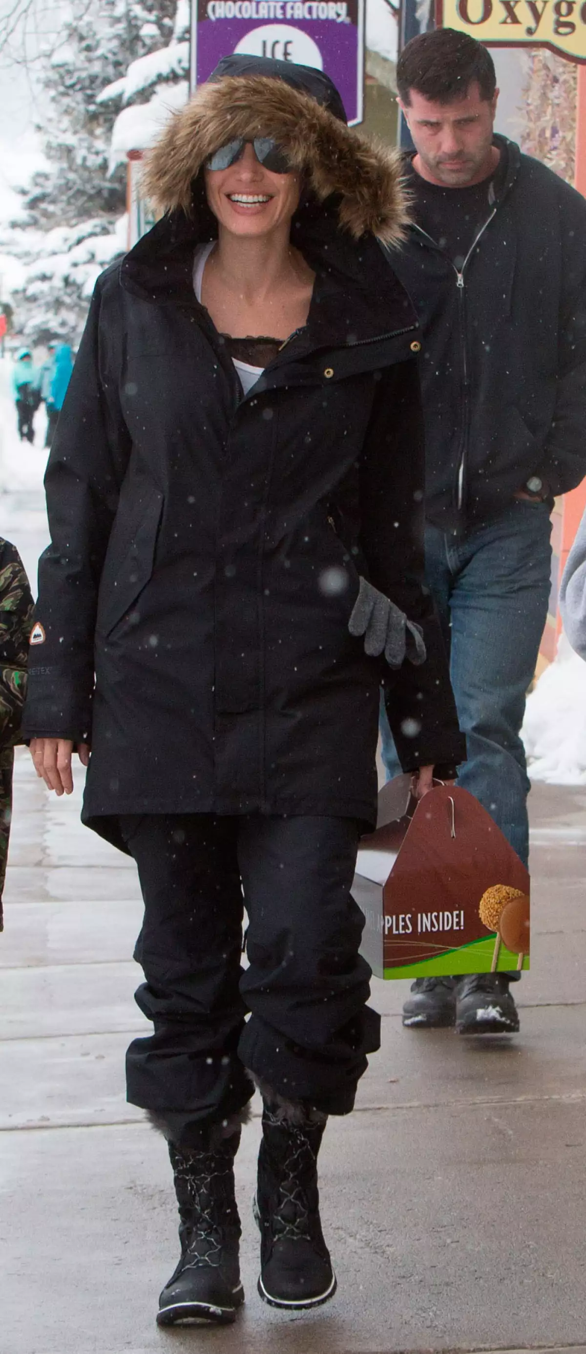 Angelina Jolie en la nieve