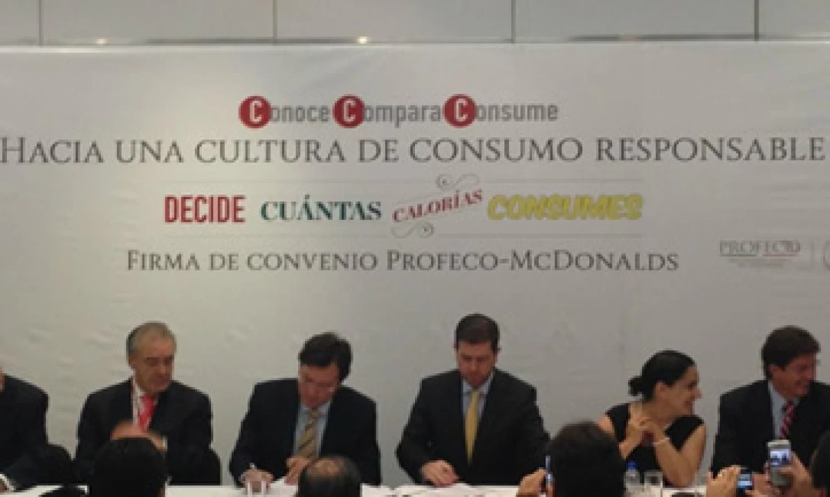 El convenio busca promover el consumo saludable entre la población mexicana. (Foto: Tomada de Twitter.com/profeco)