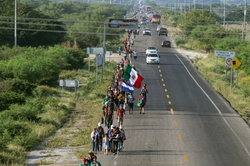 Resultado de imagen para caravana migrante