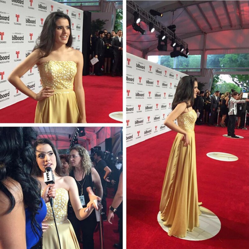 Camila, de 18 años, encantó a su paso por la red carpet.