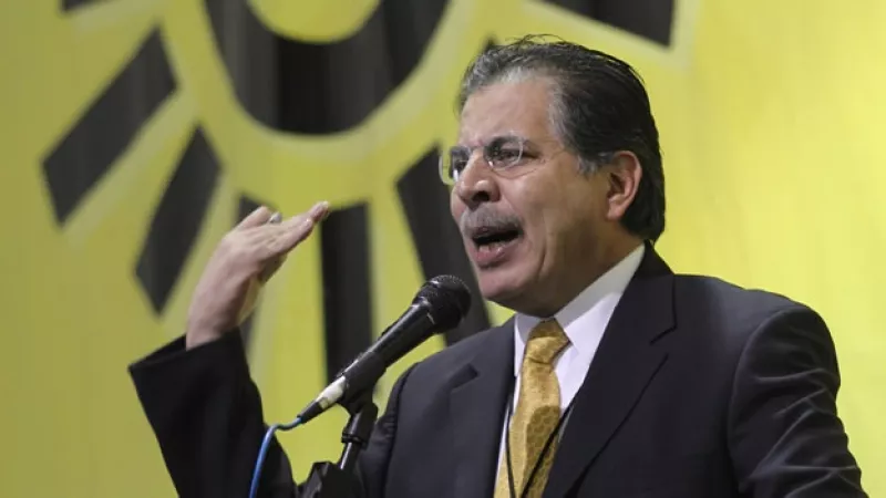 lider del prd en un discurso