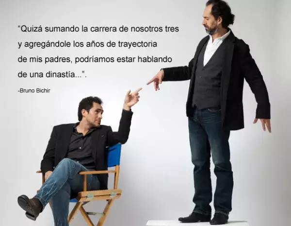 Actualmente Bruno dirige a Demián en la puesta en escena `Nadando con tiburones´.