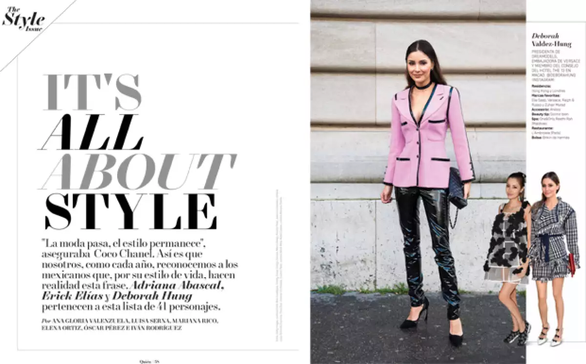 Como cada año, reconocemos a los mexicanos que, por su estilo de vida, hacen realidad esta frase. Adriana Abascal, Erick Elías y Deborah Hung pertenecen a esta lista de 41 personajes.