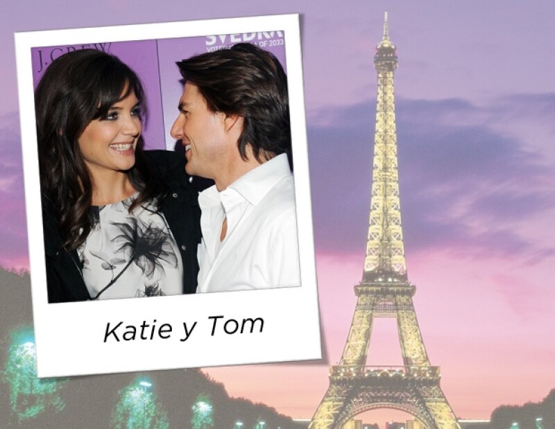 Tom quiso sellar su compromiso con Katie en la cuidad del amor.