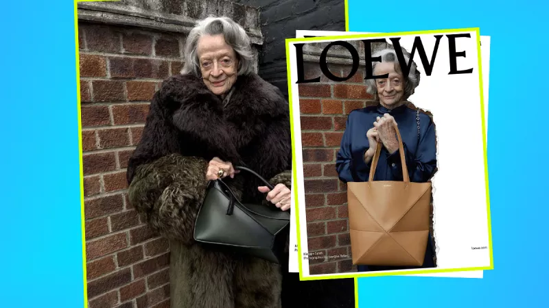 Maggie Smith protagoniza la campaña de Loewe. 