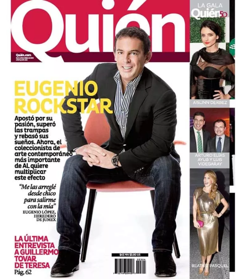 Eugenio López posó en exclusiva desde el nuevo Museo Jumex.