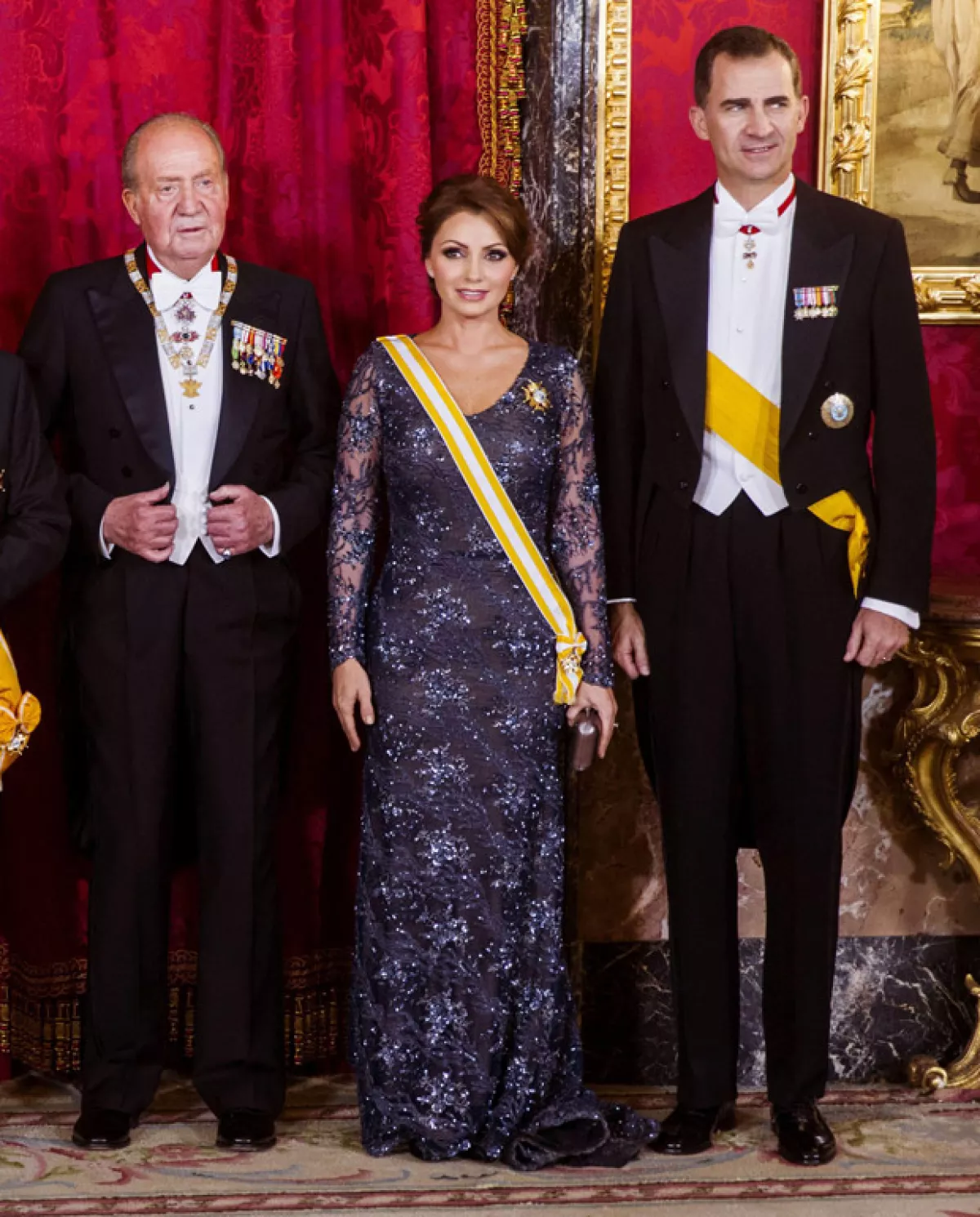 Este fue el mismo vestido que usó durante su visita a España en 2014.