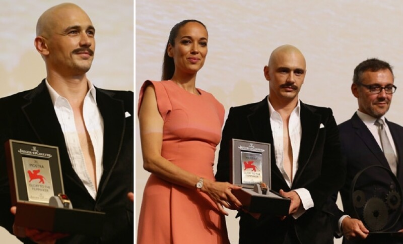 El actor estadounidense acudió al Festival de Cine en el que recibió un reconocimiento por su trayectoria.
