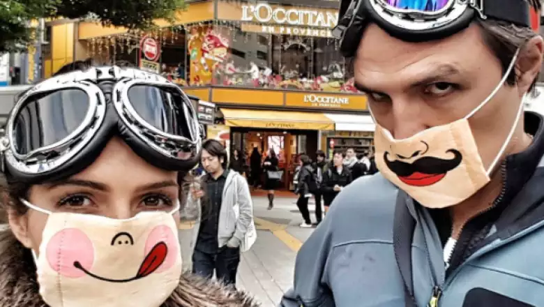 Claudia Álvarez y Billy Rovzar en Japón