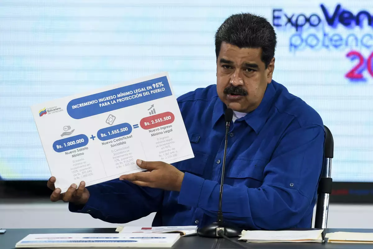 Maduro anuncia aumento salarial