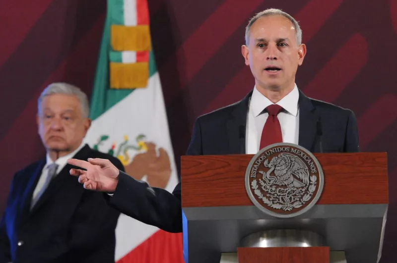 Hugo López-Gatell, subsecretario de Salud, durante su participación en la conferencia mañanera.