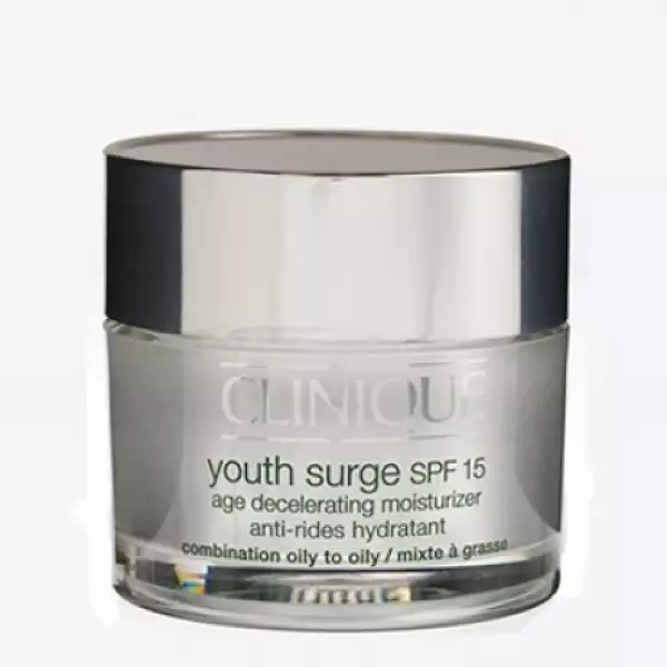 CLINIQUE Youth surge, con filtro solar de 20 FPS, crema rejuvenecedora hidratante.