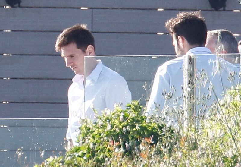 A la fiesta también acudió Leo Messi con Antonella.