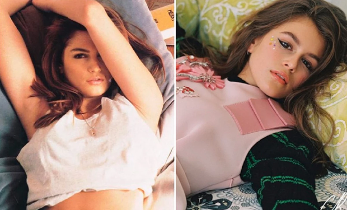 La hija de la supermodelo es cada vez más parecida a su madre, y ha sido la propia Cindy quien compartiera un throwback en la que se ven idénticas.