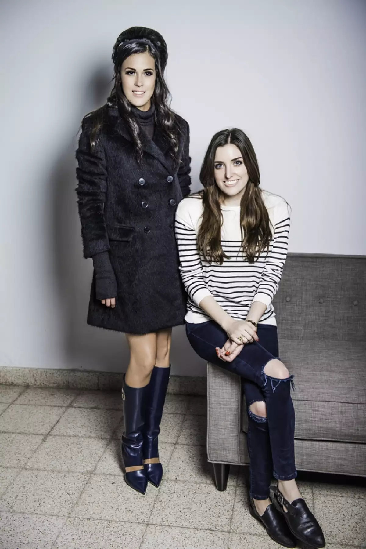 Lorena Lafaure con Sofía Lascurain