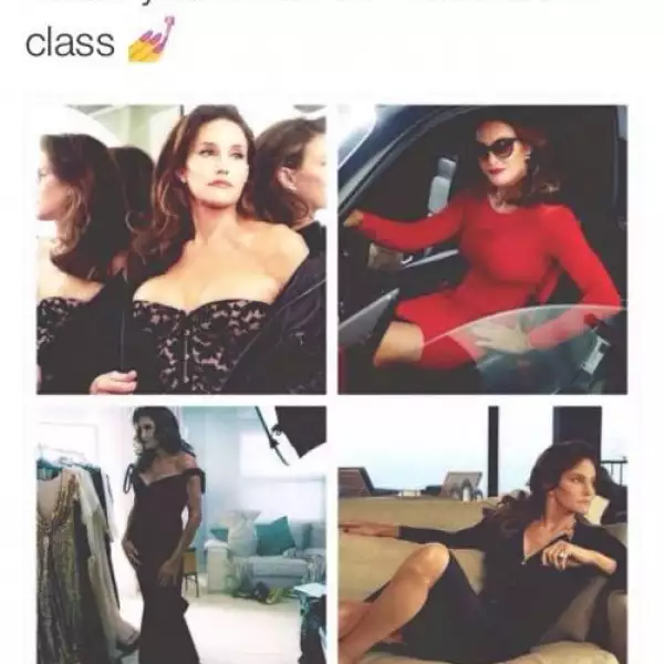 Otro meme comparando la portada topless de Kim con la de Caitlyn.