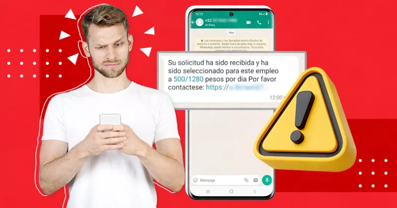 estafa WhatsApp trabajo