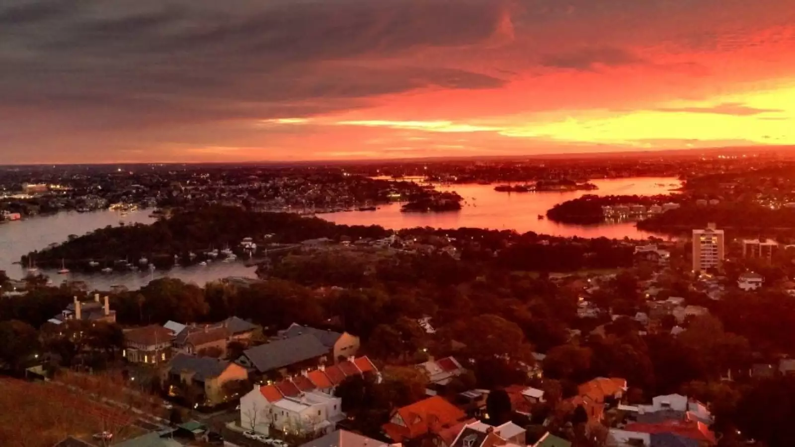 sidney ciudad atardecer foto