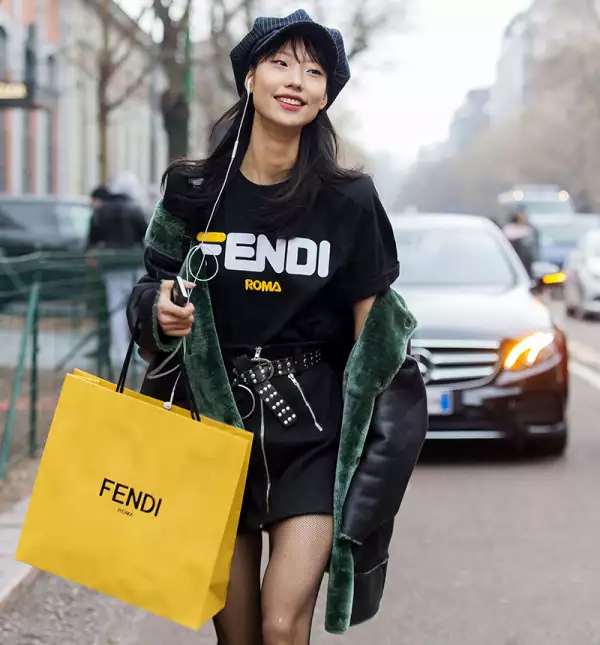 Street Style, Fall Winter 2018, Milan Fashion Week, Italy - 22 Feb 2018