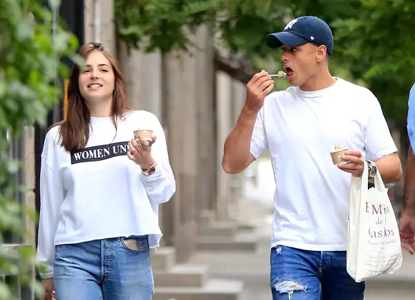 Chicharito y Andrea Duro en Madrid