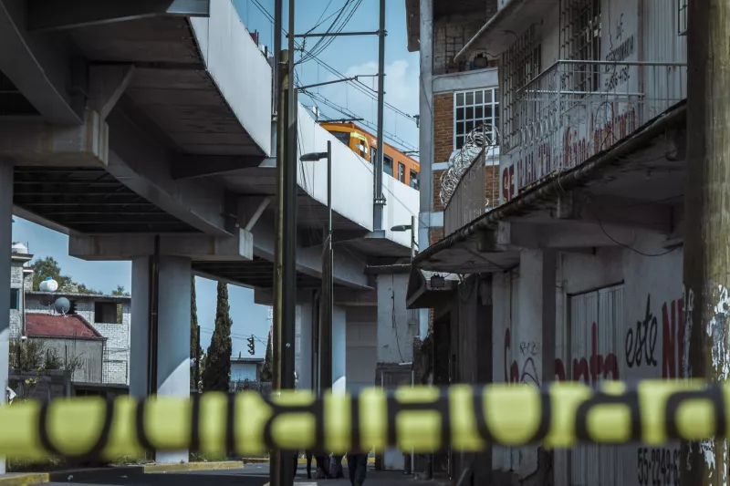 Aspectos del metro de la línea 12, dónde reportaron un descarrilamiento del tren en Olivos