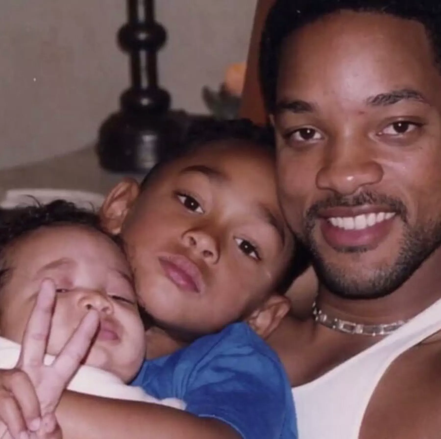 Will, Trey y Jaden Smith.